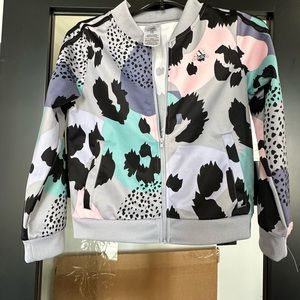 Adidas jacket multicolor size 14